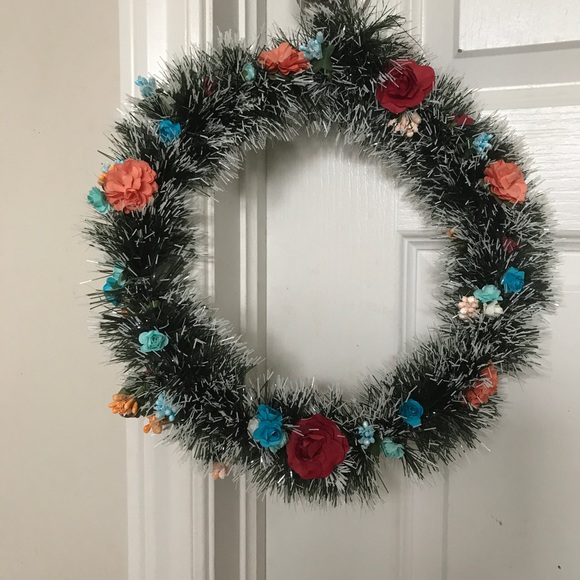Fun wreath! For your front door! Perfect for Spring, Handcrafted. - Picture 4 of 4